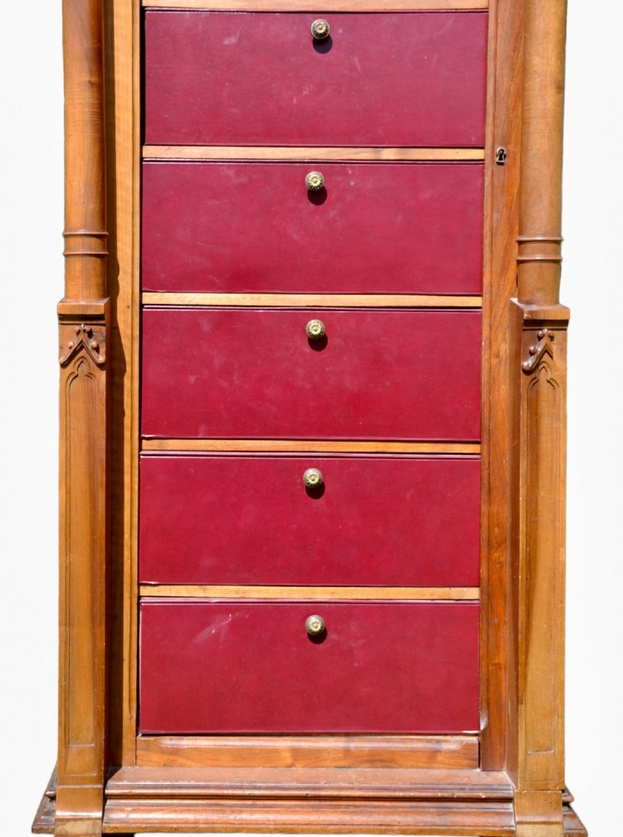 Gothic Style Blond Walnut Cardboard-photo-4