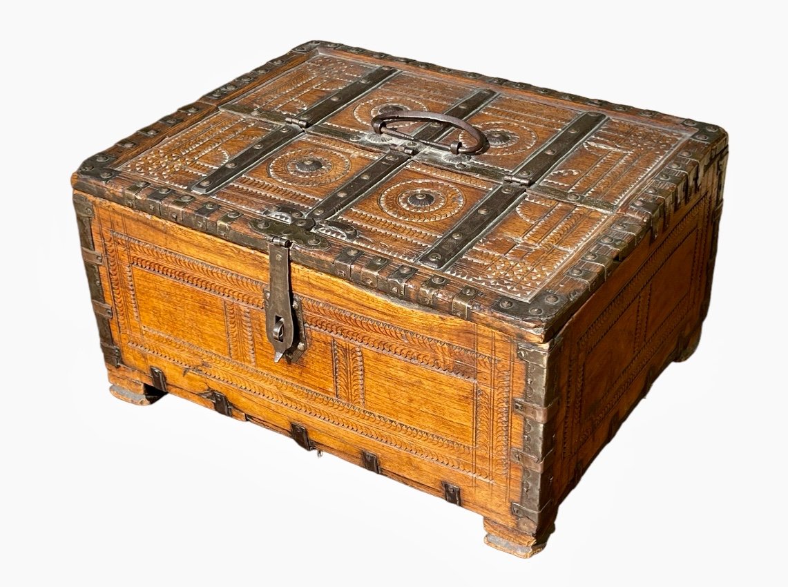 Carved Wooden Wedding Box 