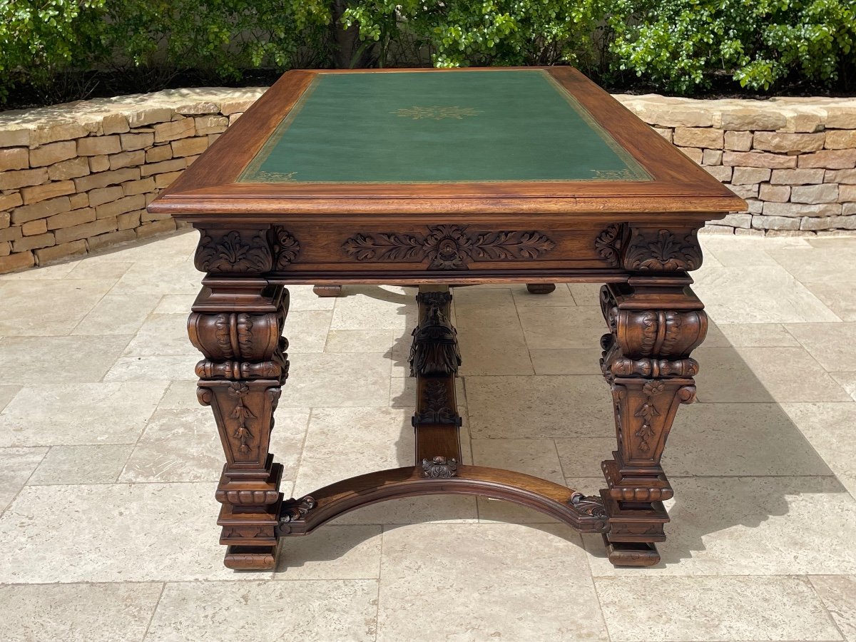 Louis XIV Style Walnut Table-photo-5