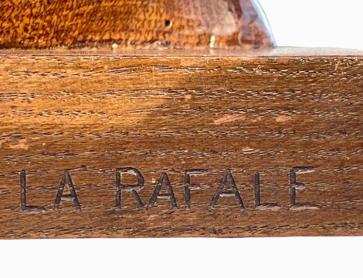 Jean MERMOZ - La Rafale, Buste en Bois Sculpté-photo-2
