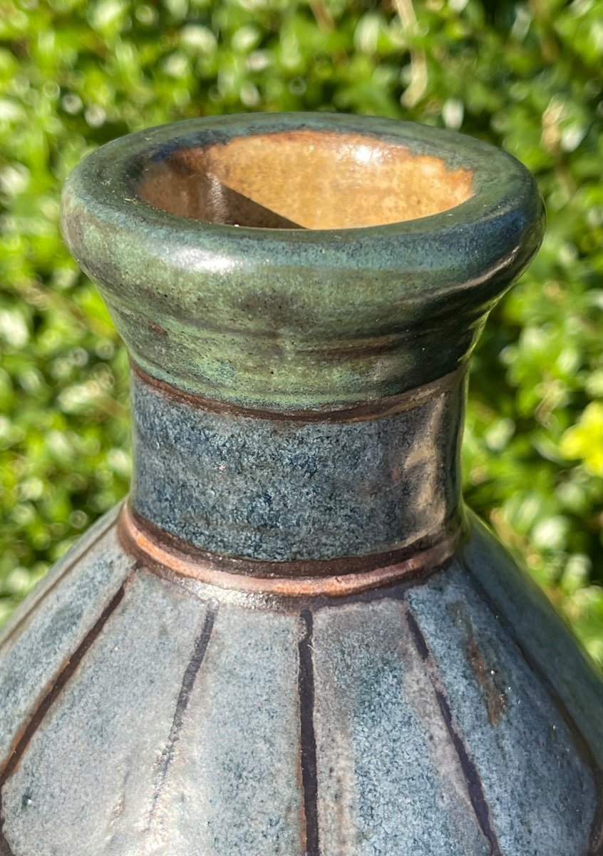 Alfred RENOLEAU - Vase Ovoïde en Grès -photo-2