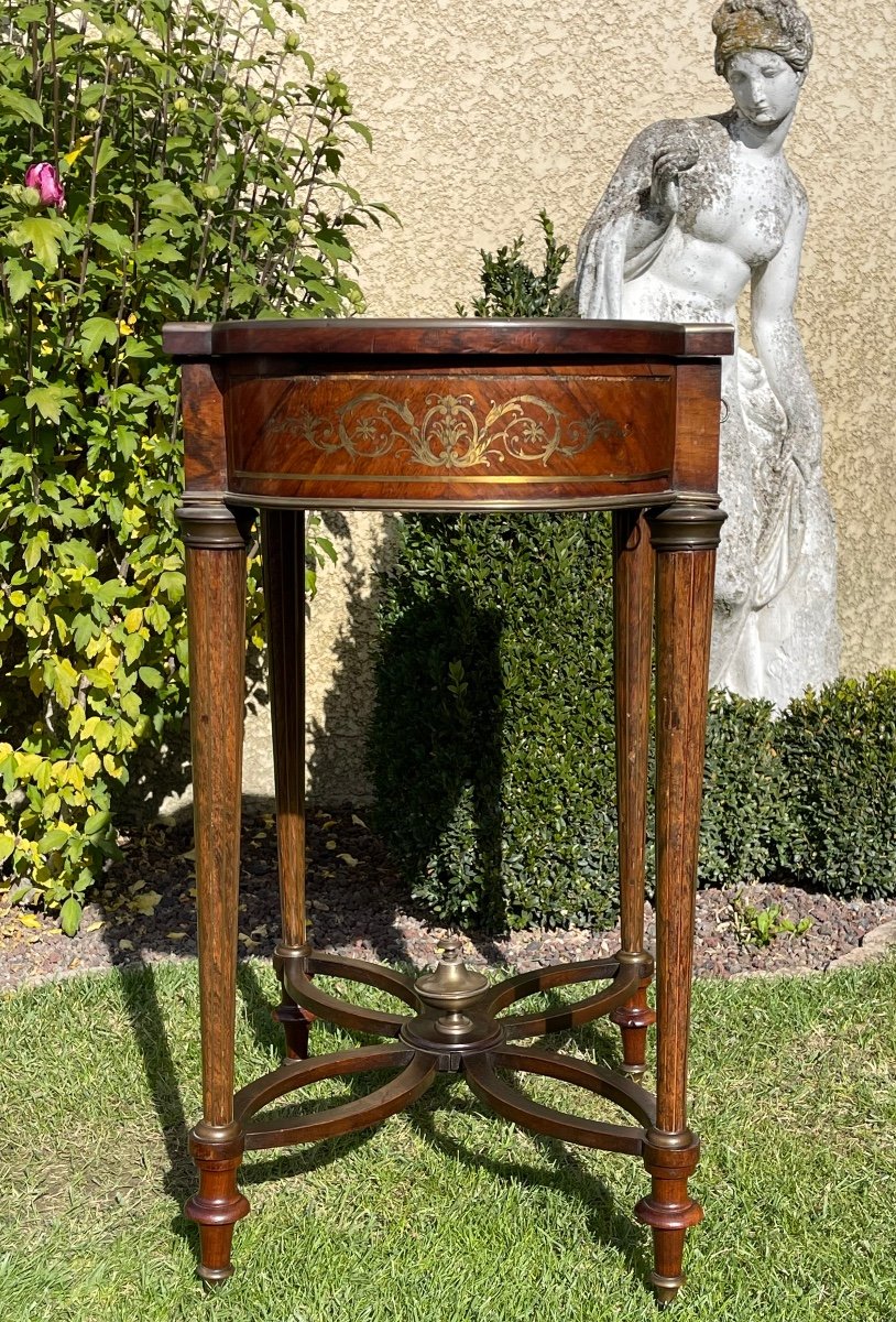 Napoleon III Marquetry Side Table -photo-5