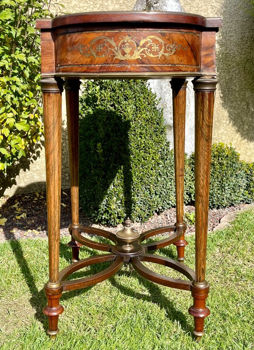 Napoleon III Marquetry Side Table -photo-8