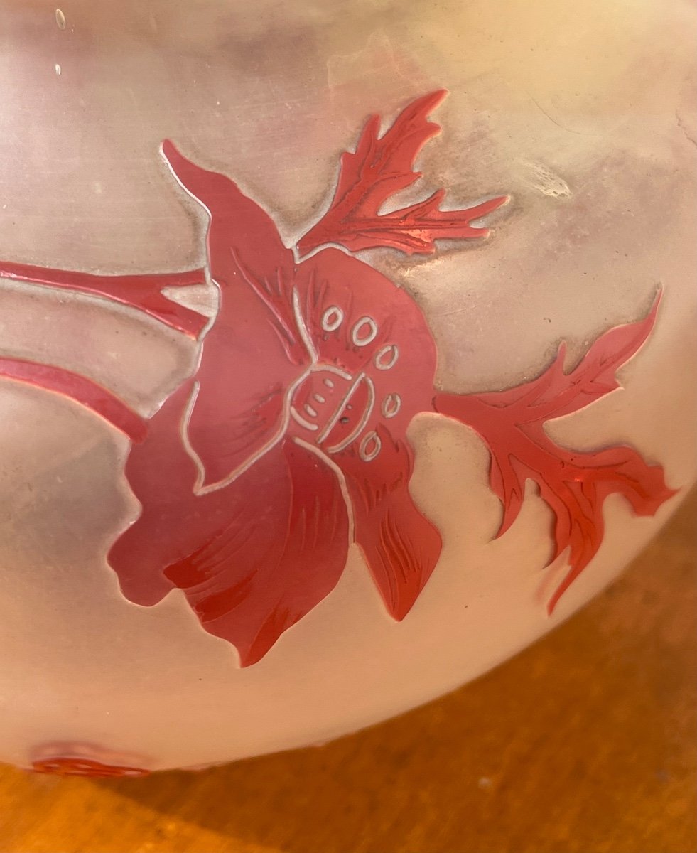 Cristallerie De Pantin - Crystal Vase, Poppies-photo-4