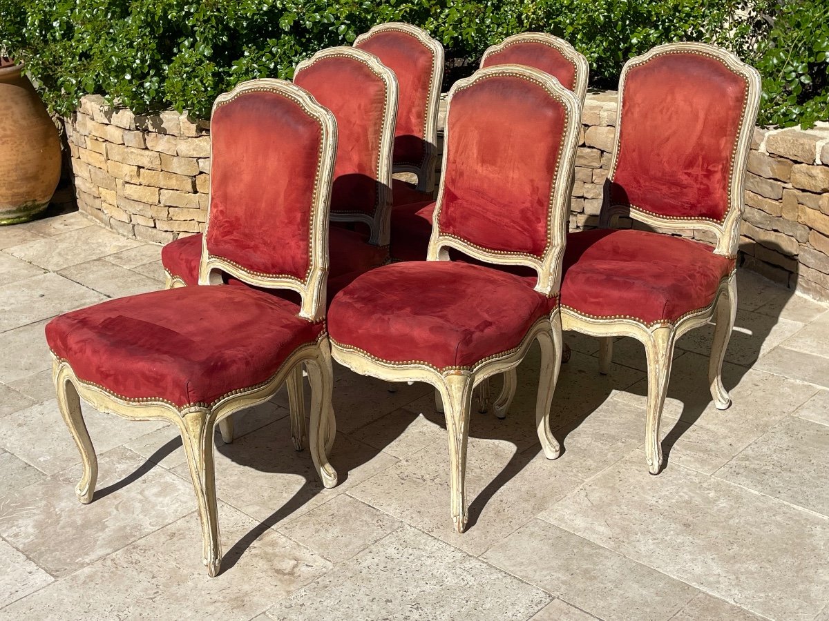 6 Chaises Louis XV -photo-3