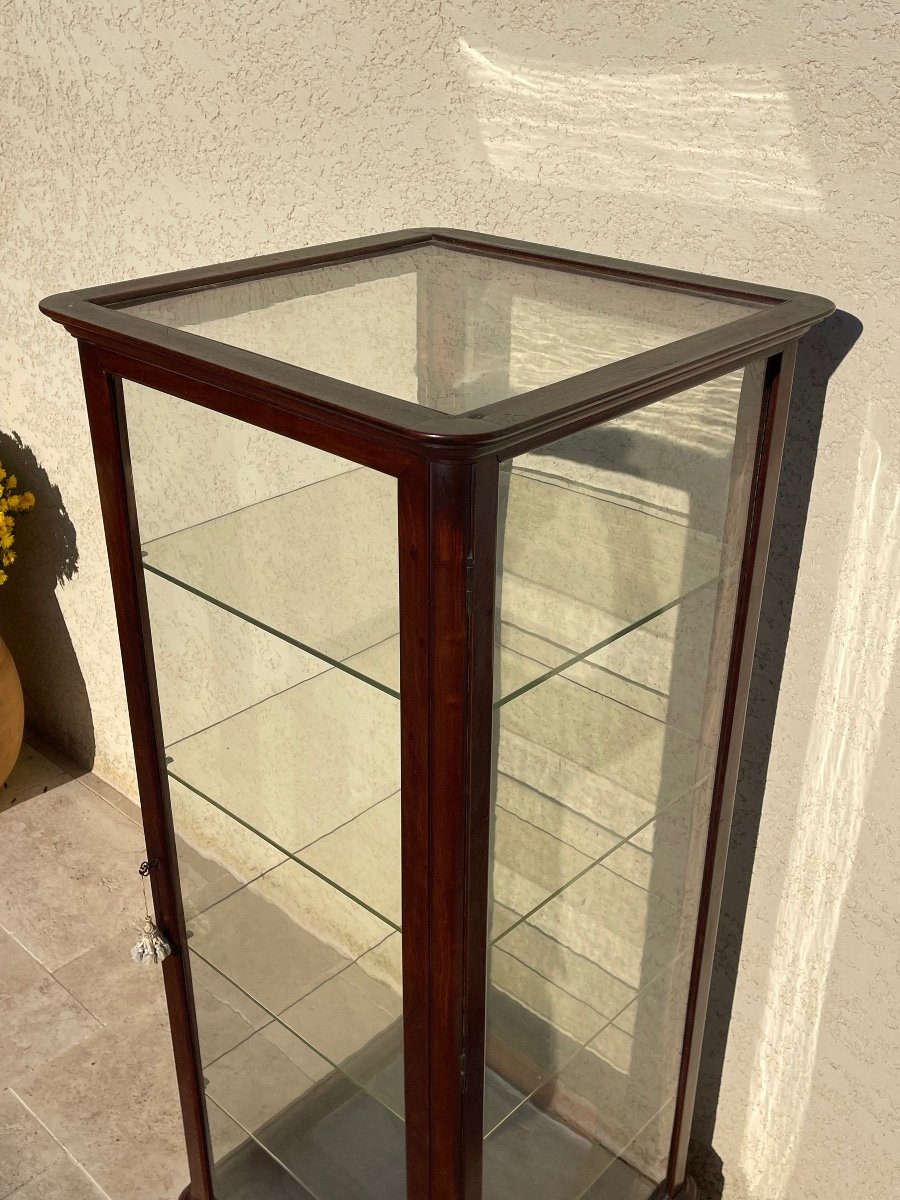 Vitrine En Acajou De Présentation -photo-4