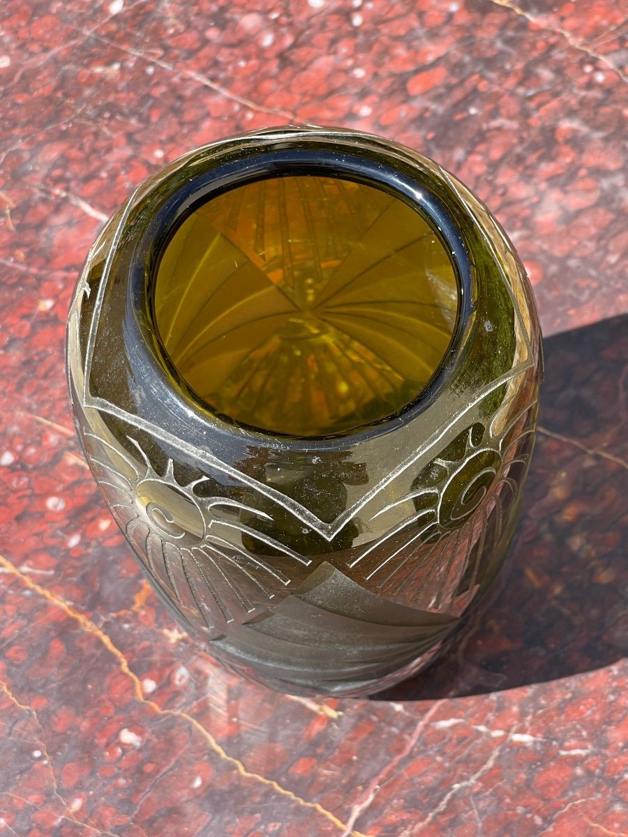 Legras - Pair Of Art Deco Vases-photo-1