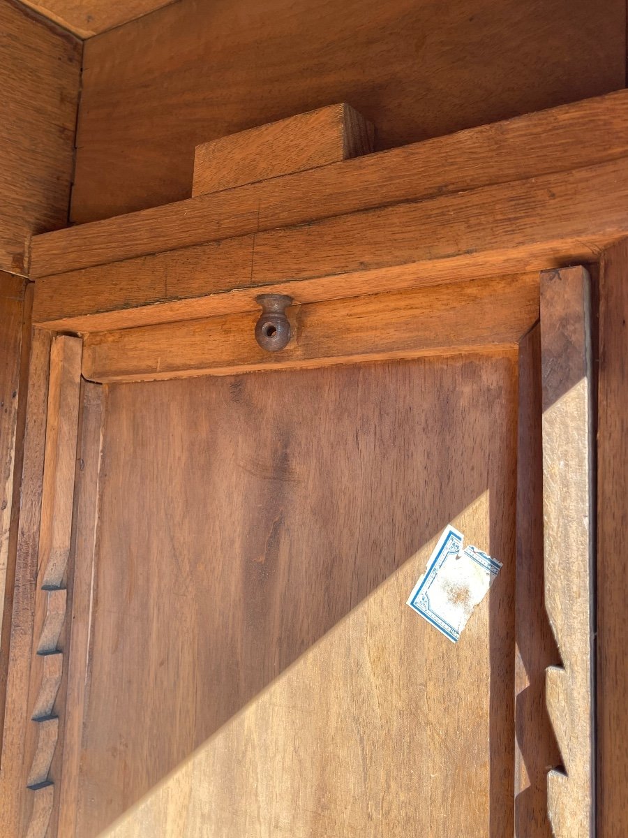 Renaissance Style Walnut Bookcase Or Display Case -photo-5