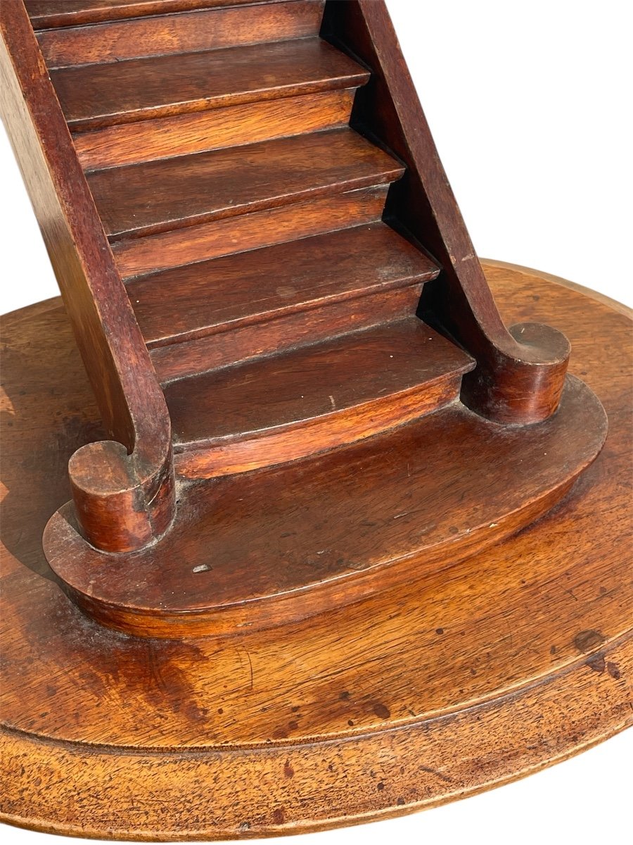 Mahogany Spiral Masters Staircase-photo-1