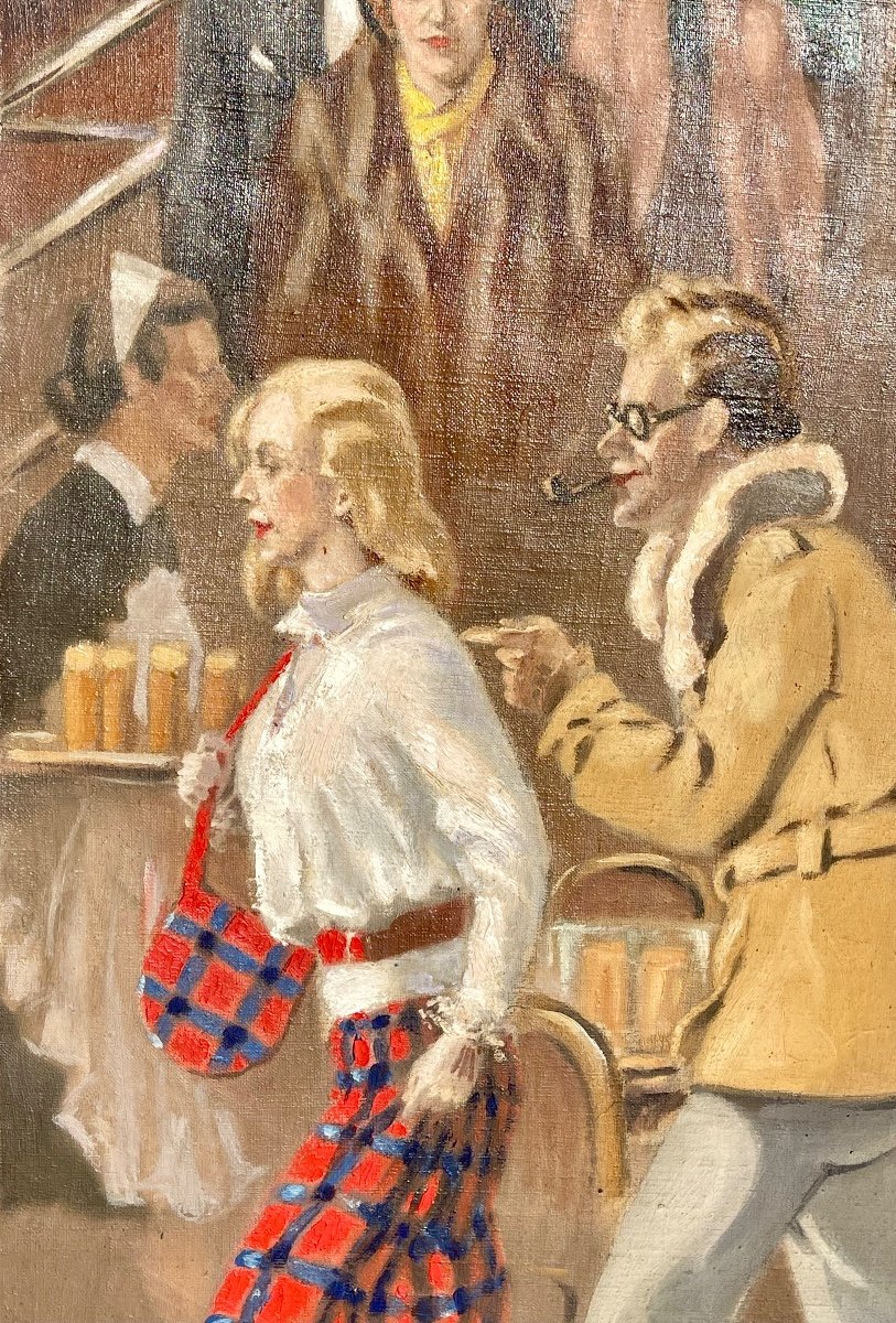J. BUSSY - Le Long de la Grève, Libération de Paris-photo-2