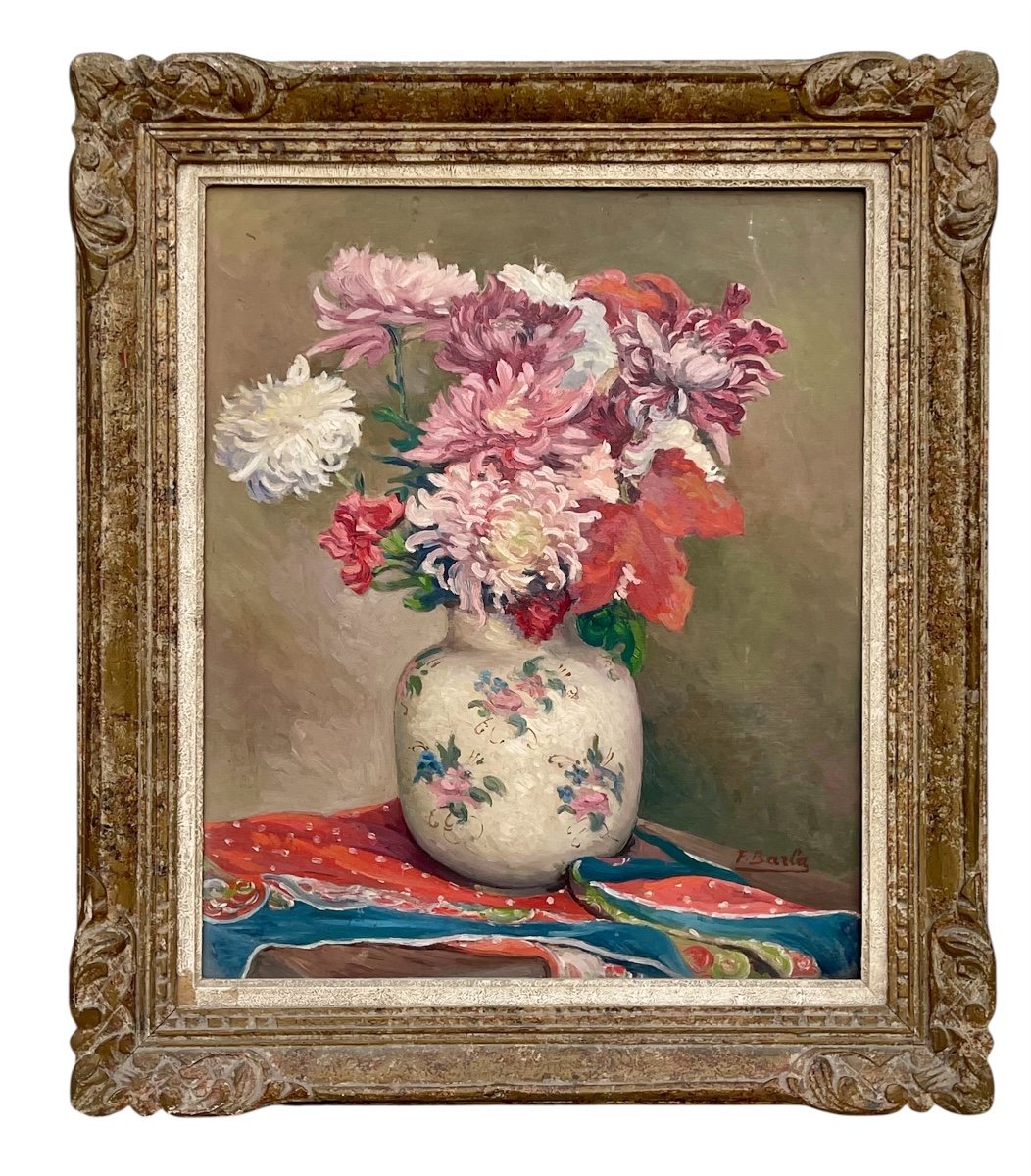 F. BARLA - Bouquet de Fleurs 
