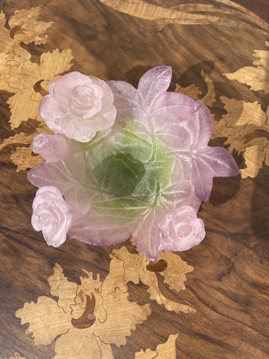 DAUM France - Coupelle Vide-poches aux Roses-photo-2