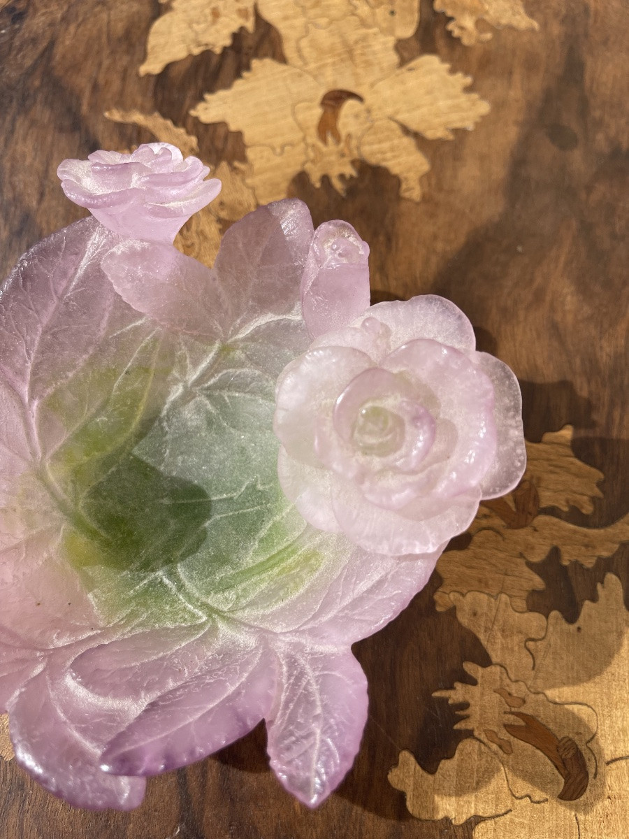 DAUM France - Coupelle Vide-poches aux Roses-photo-3