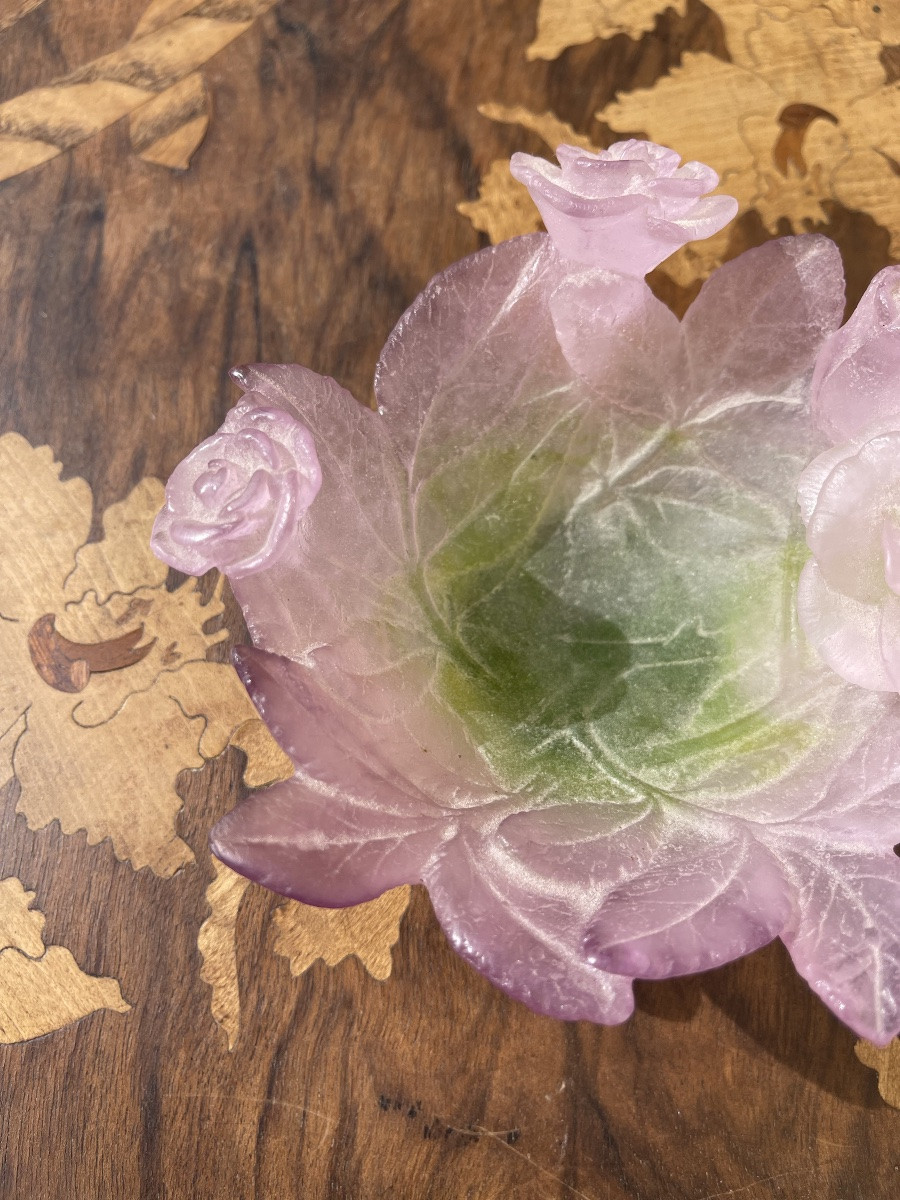 DAUM France - Coupelle Vide-poches aux Roses-photo-4