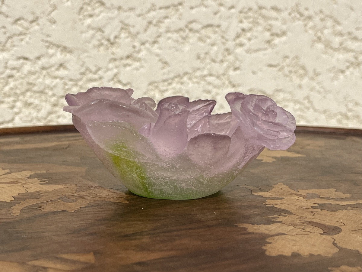 DAUM France - Coupelle Vide-poches aux Roses-photo-6