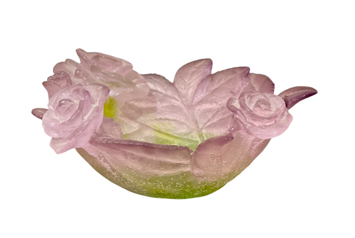 DAUM France - Coupelle Vide-poches aux Roses
