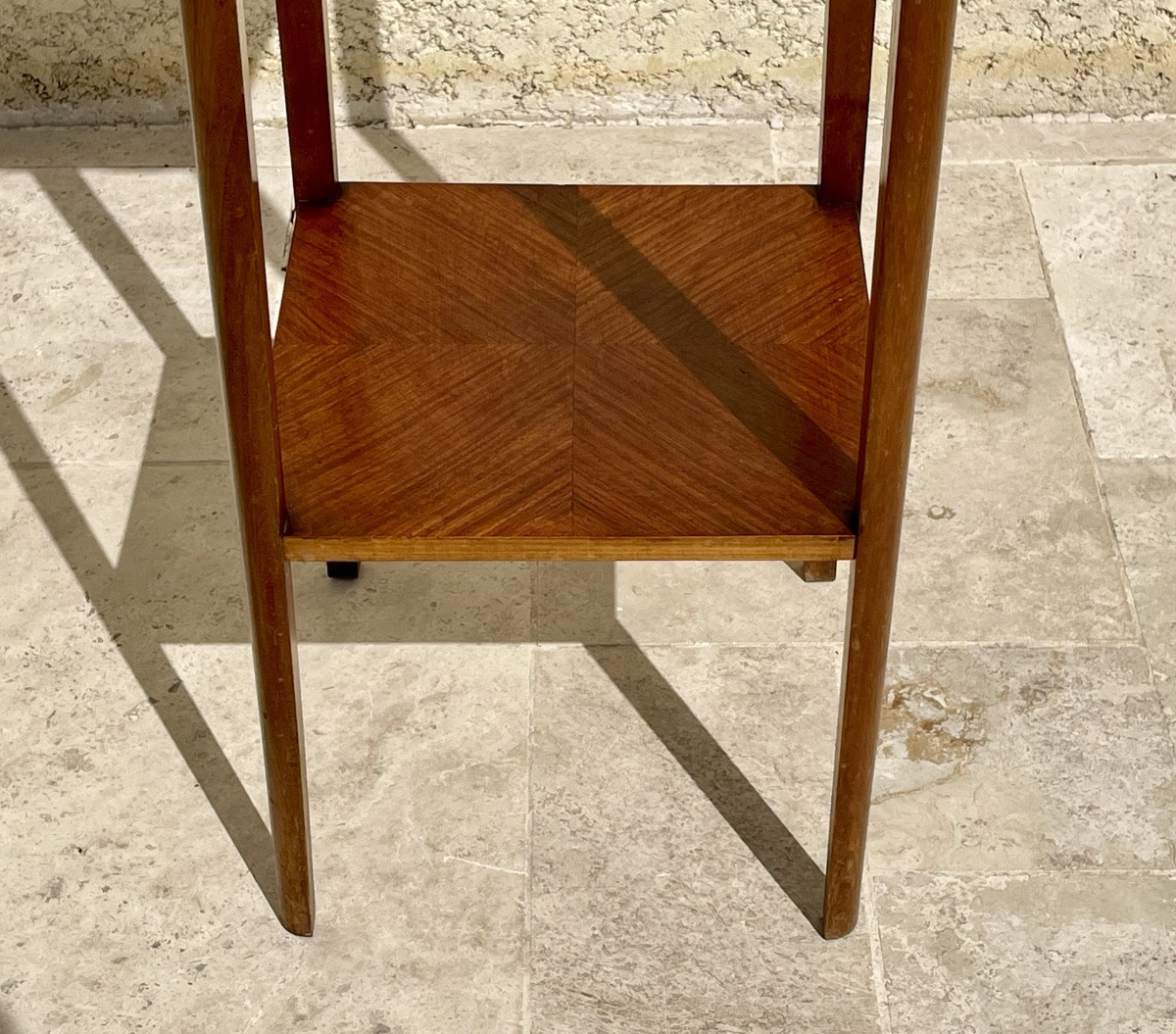Art Deco Walnut Side Table -photo-4