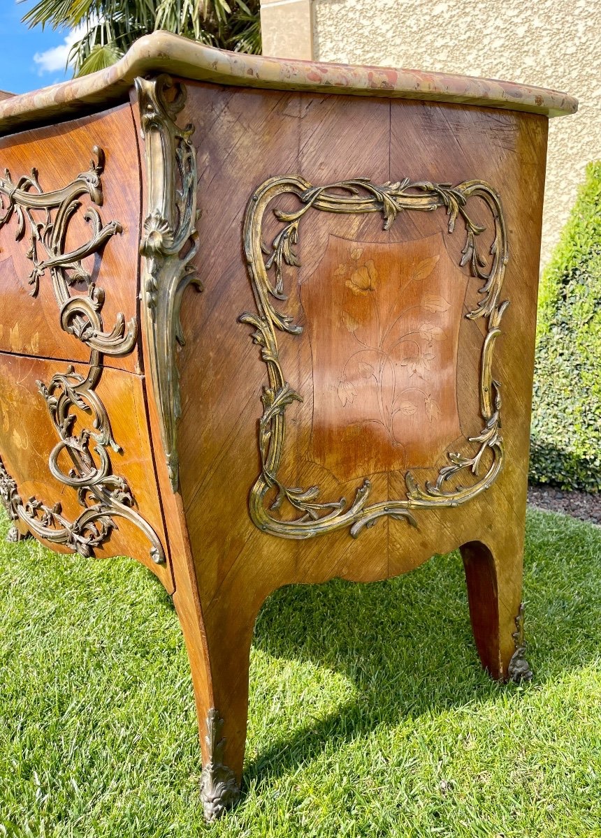 Commode Galbée Style Louis XV-photo-5
