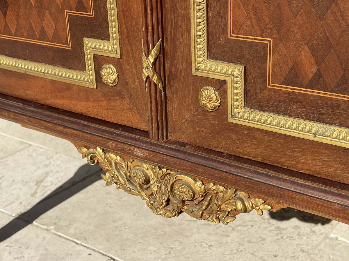 P. SORMANI - Cabinet / Buffet en Acajou Style Louis XVI-photo-2