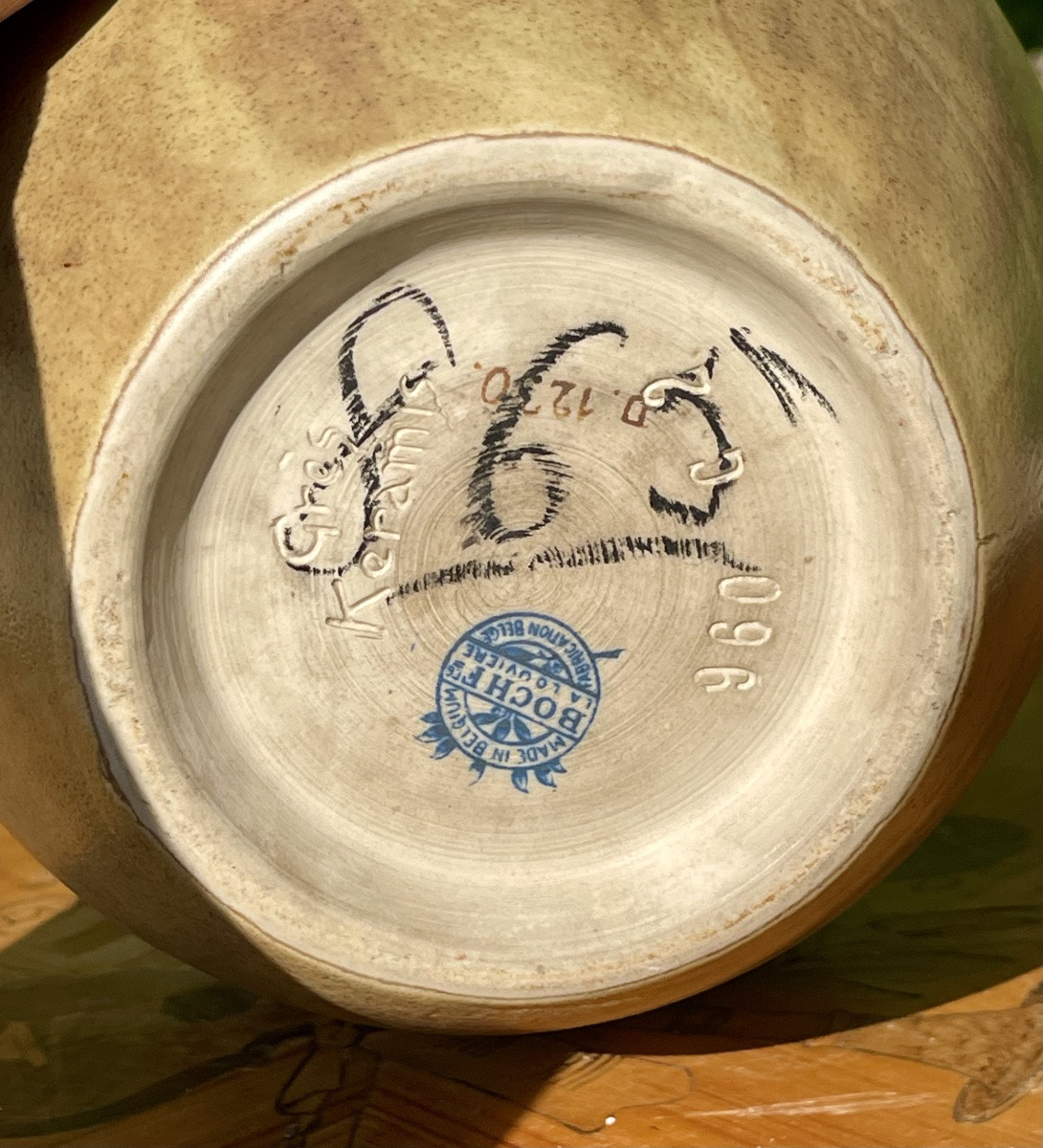 BOCH KERAMIS  - Vase en Grès aux Hirondelles-photo-5
