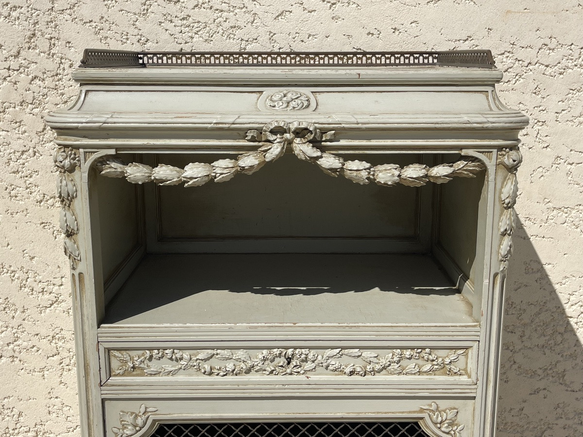 Maison DEVILLE - Cabinet Laqué Style Louis XVI-photo-4