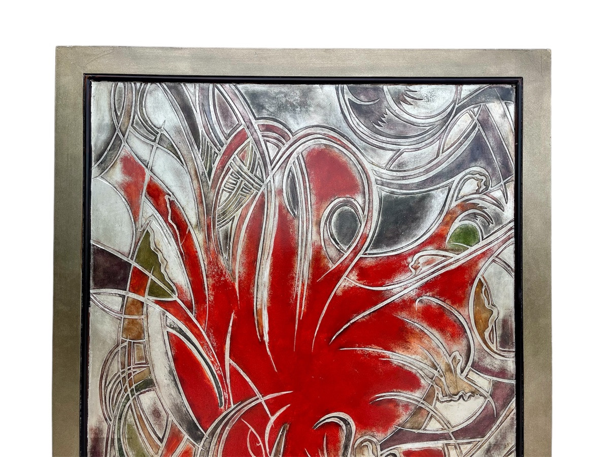 LAM LEE - Grande Peinture intitulée Sinestra-photo-2