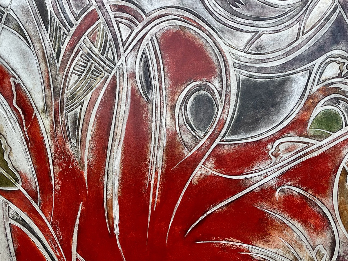 LAM LEE - Grande Peinture intitulée Sinestra-photo-3