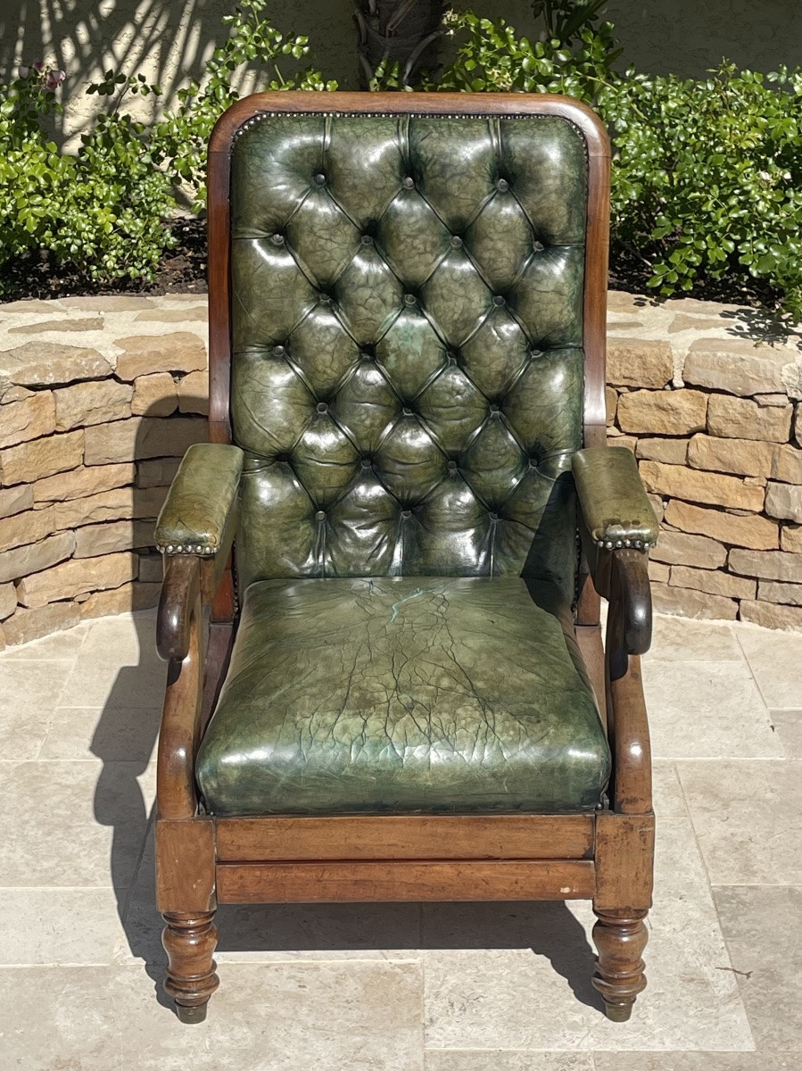 Fauteuil Chesterfield  Amovible en Acajou-photo-2
