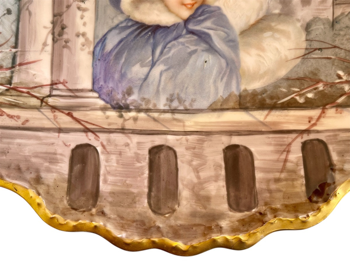 LIMOGES - Paire d’assiettes en Porcelaine-photo-4