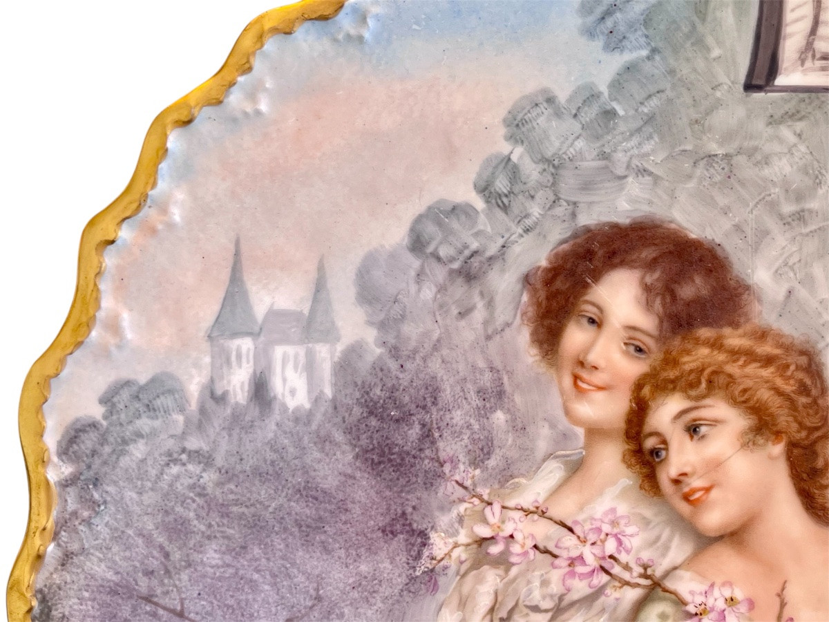 LIMOGES - Paire d’assiettes en Porcelaine-photo-6