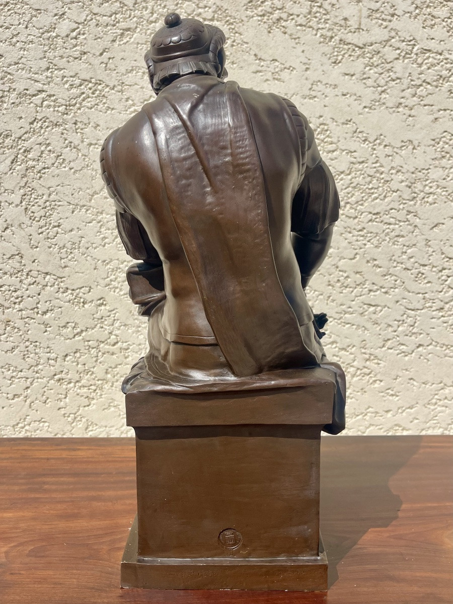 Laurent de Médicis - Bronze d’après Michel Ange -photo-1