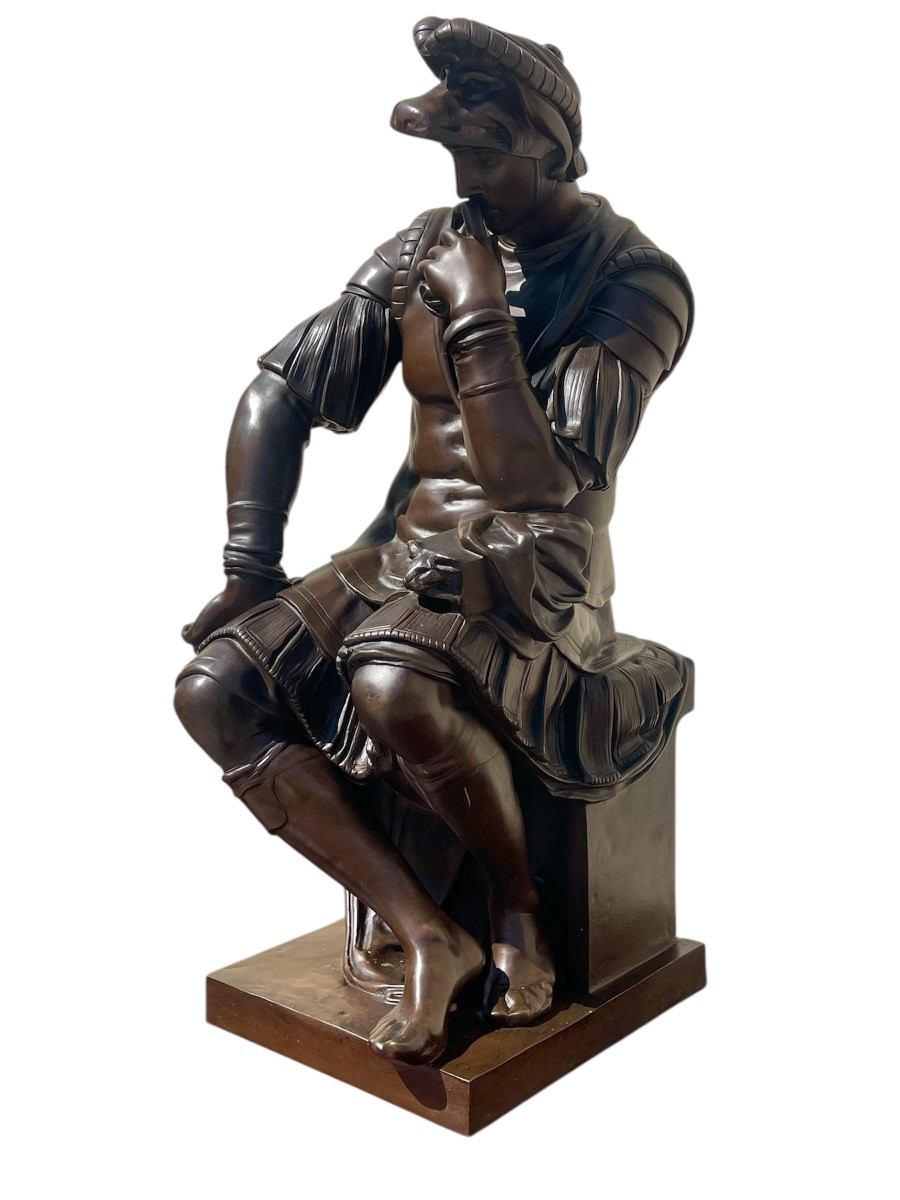 Laurent de Médicis - Bronze d’après Michel Ange 
