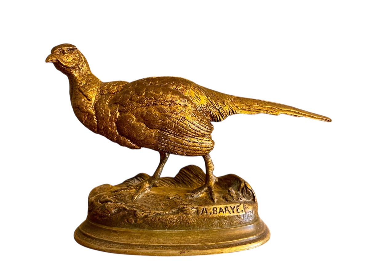 Louis Alfred BARYE - Bronze, Faisan