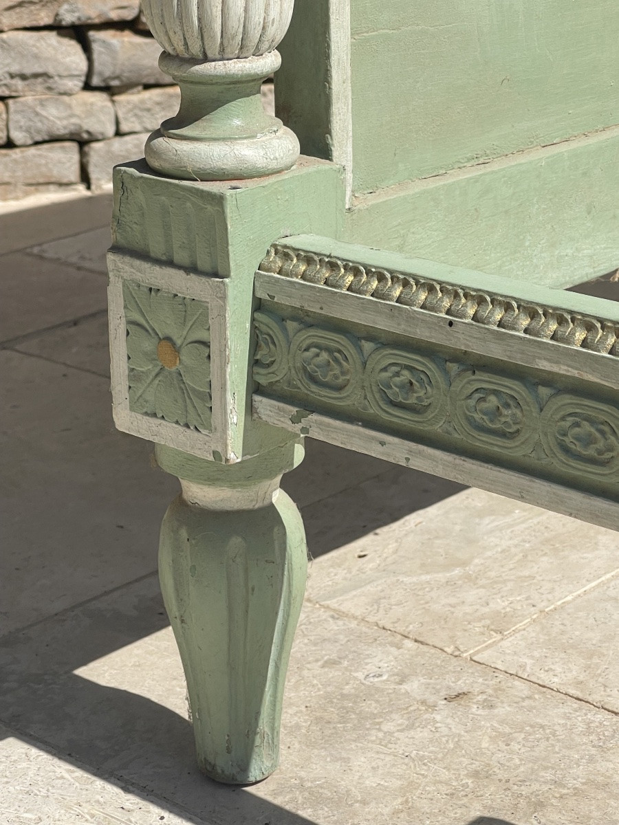 Paire de Lits Peints Style Louis XVI-photo-3