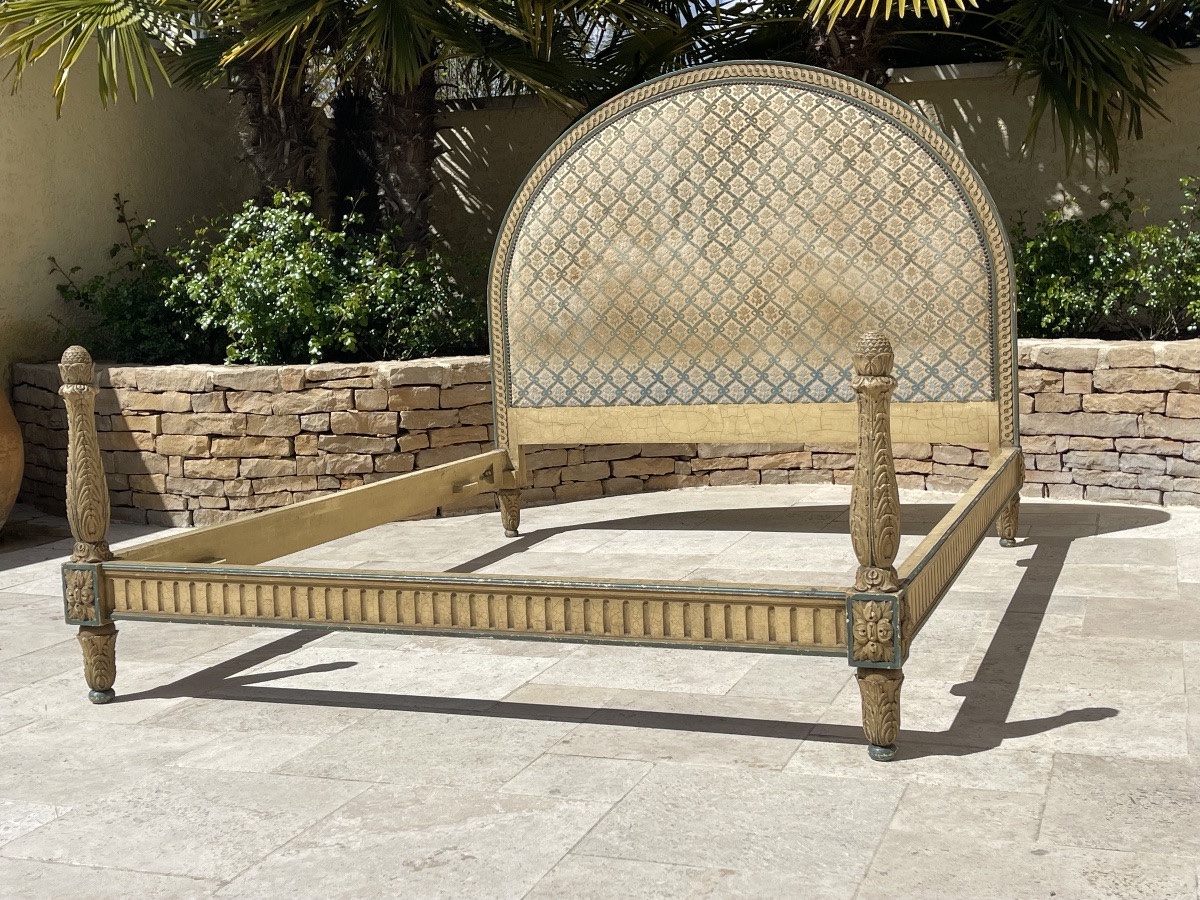 Louis XVI Style Lacquered Bed-photo-7