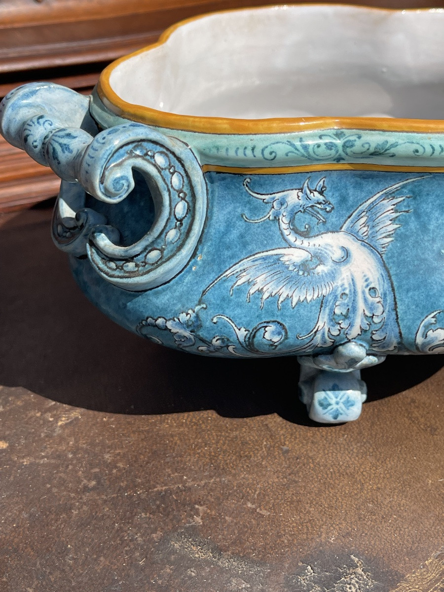 Émile BALON / BLOIS - Jardinière en Faïence-photo-2