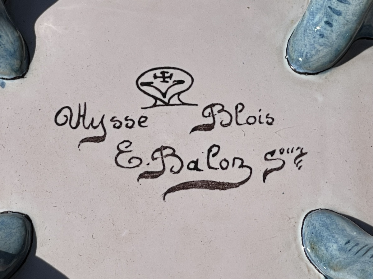 Émile BALON / BLOIS - Jardinière en Faïence-photo-5