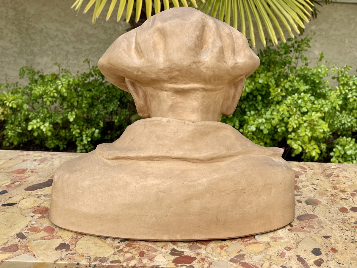 Lionel Floch - Terracotta, Bust Of A Sailor -photo-3