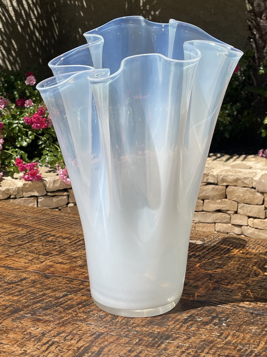 Crystal Handkerchief Vase - H 48cm-photo-3