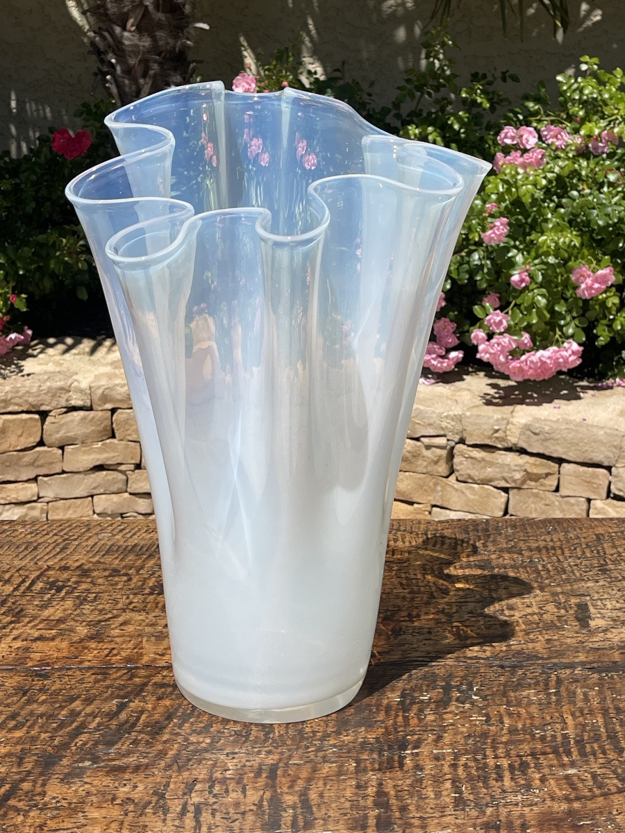 Crystal Handkerchief Vase - H 48cm-photo-1
