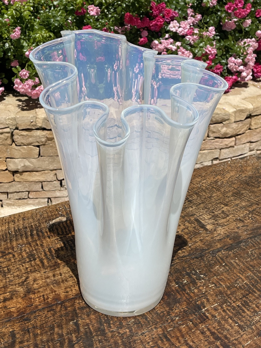 Crystal Handkerchief Vase - H 48cm-photo-8
