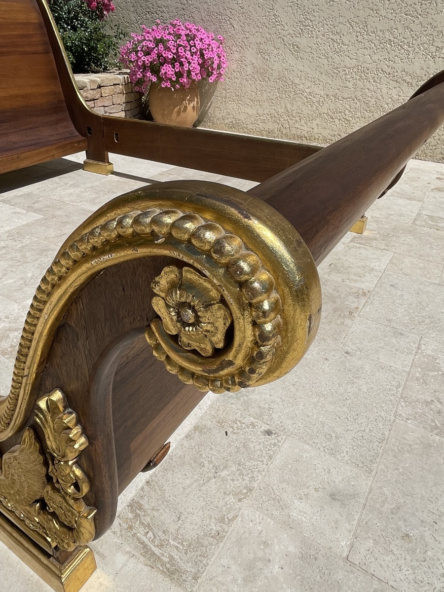Empire Style Mahogany Bed-photo-5