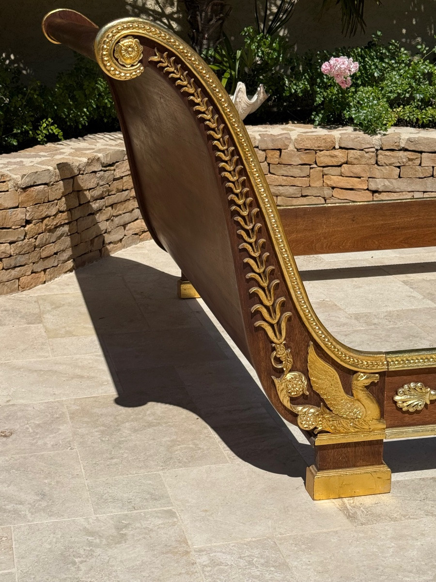 Empire Style Mahogany Bed-photo-8