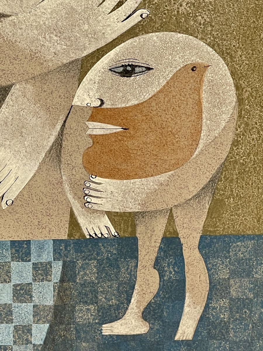 Sami BRISS - Alice et son Oiseau, Dessin / Acquarelle-photo-4