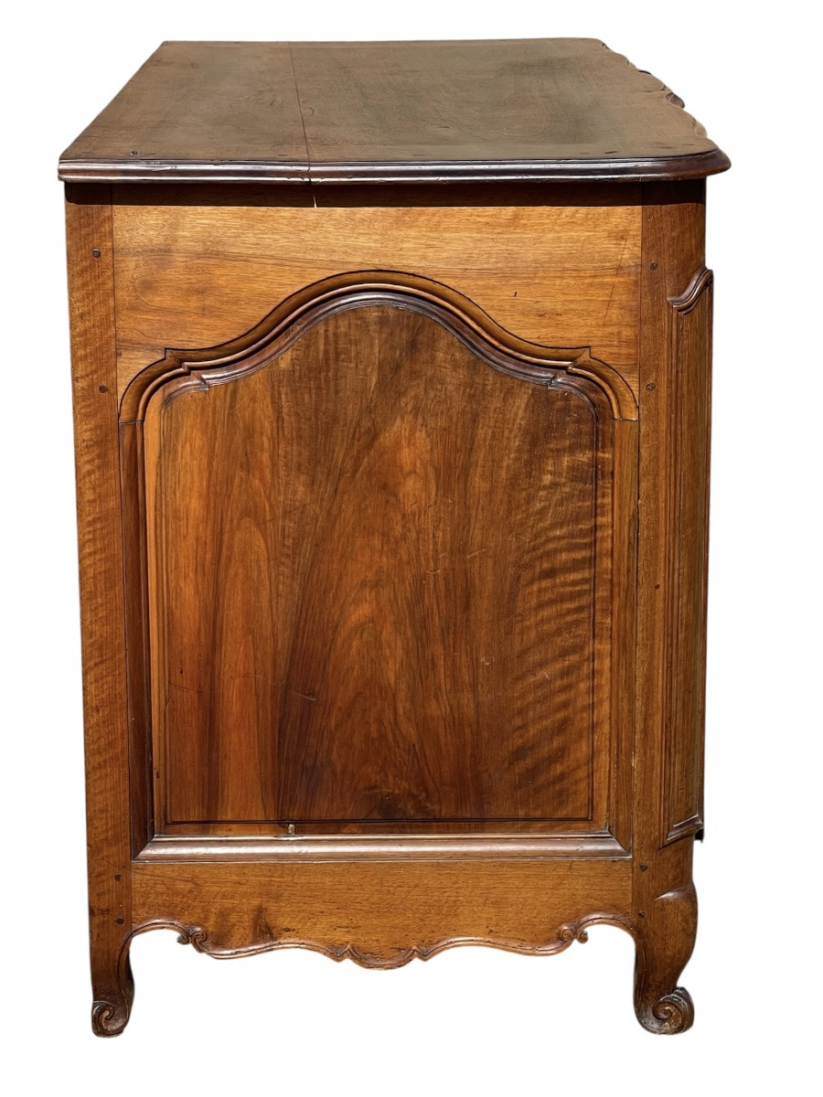 18th Century - Louis XV Period Walnut Chest Of Drawers From Lyon-photo-6