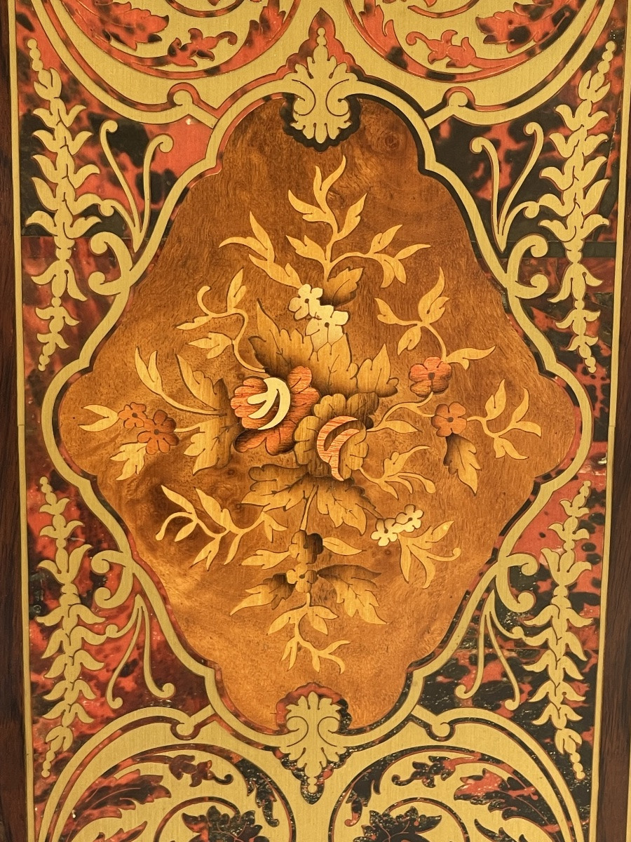 Paire de chevets Marqueterie Boulle Napoléon III-photo-5