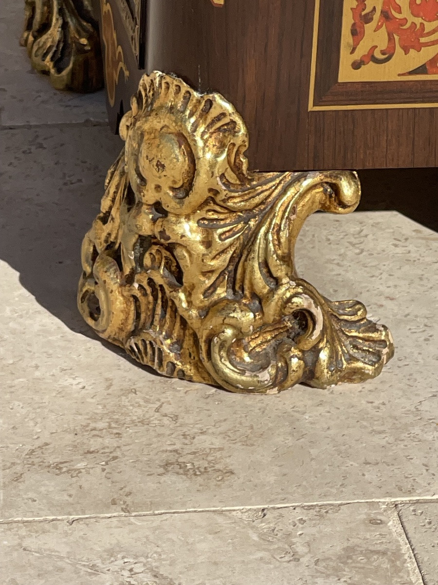 Paire de chevets Marqueterie Boulle Napoléon III-photo-6