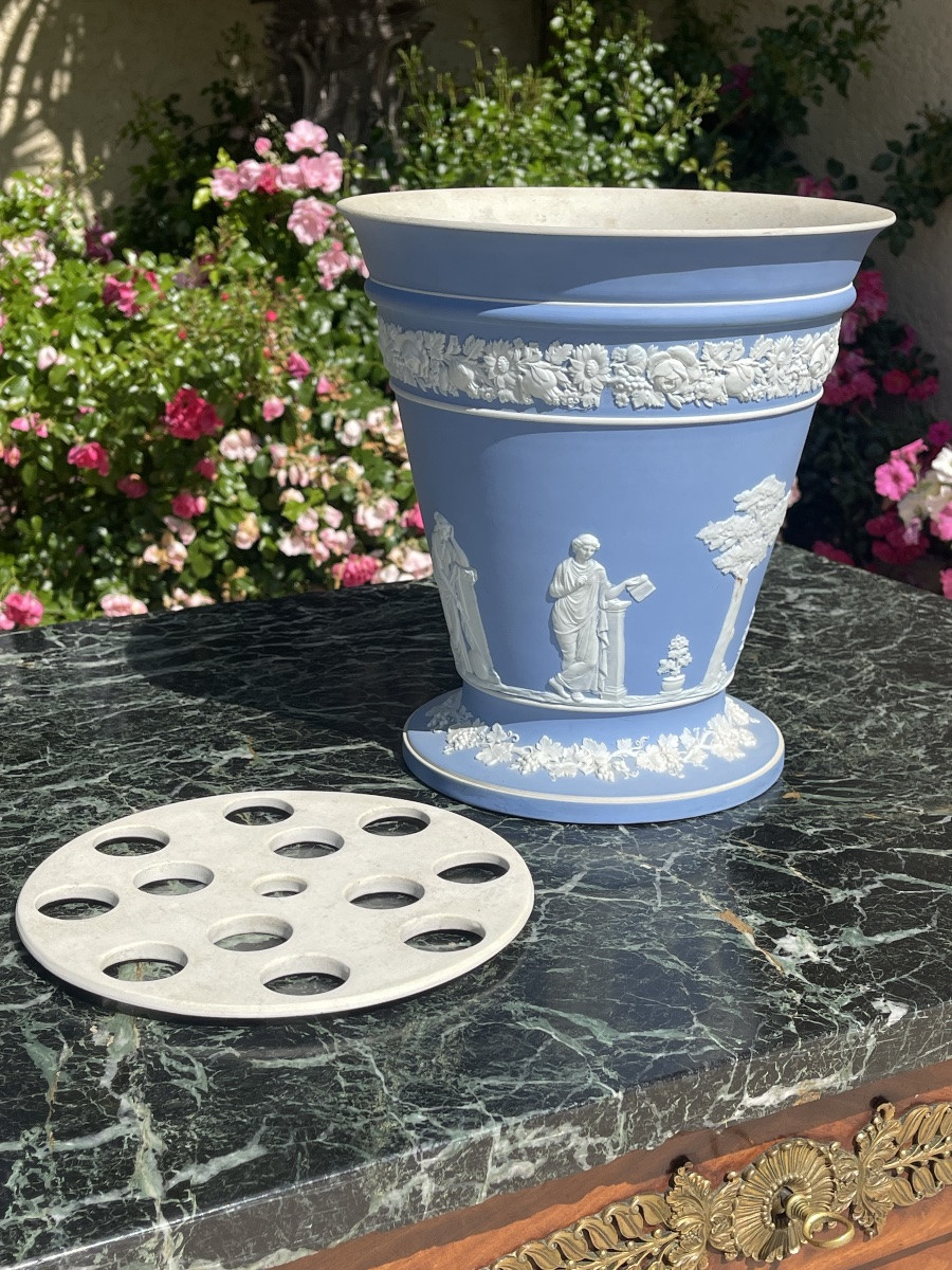 Wedgwood Porcelain Vase / Flowerpot -photo-5