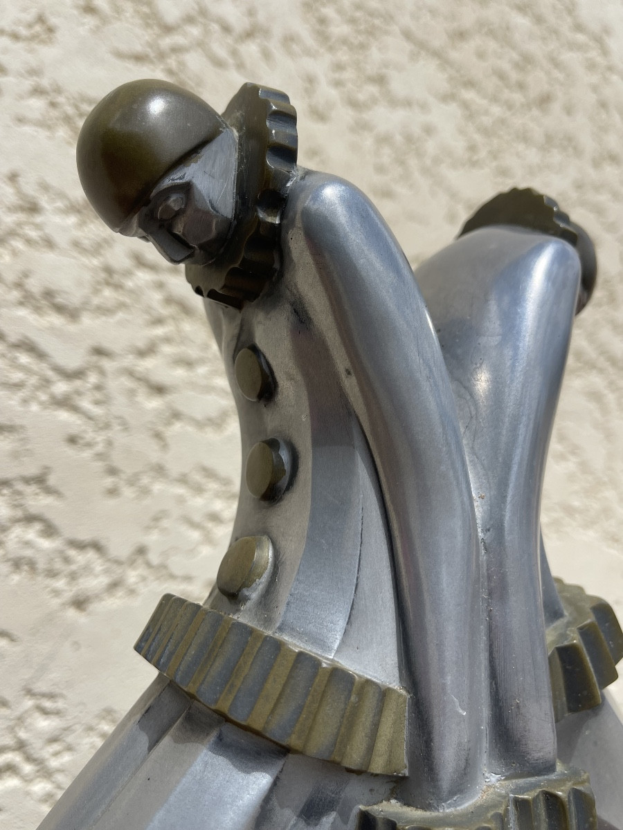 Pierrot And Pierrette Art Deco Lamp-photo-3
