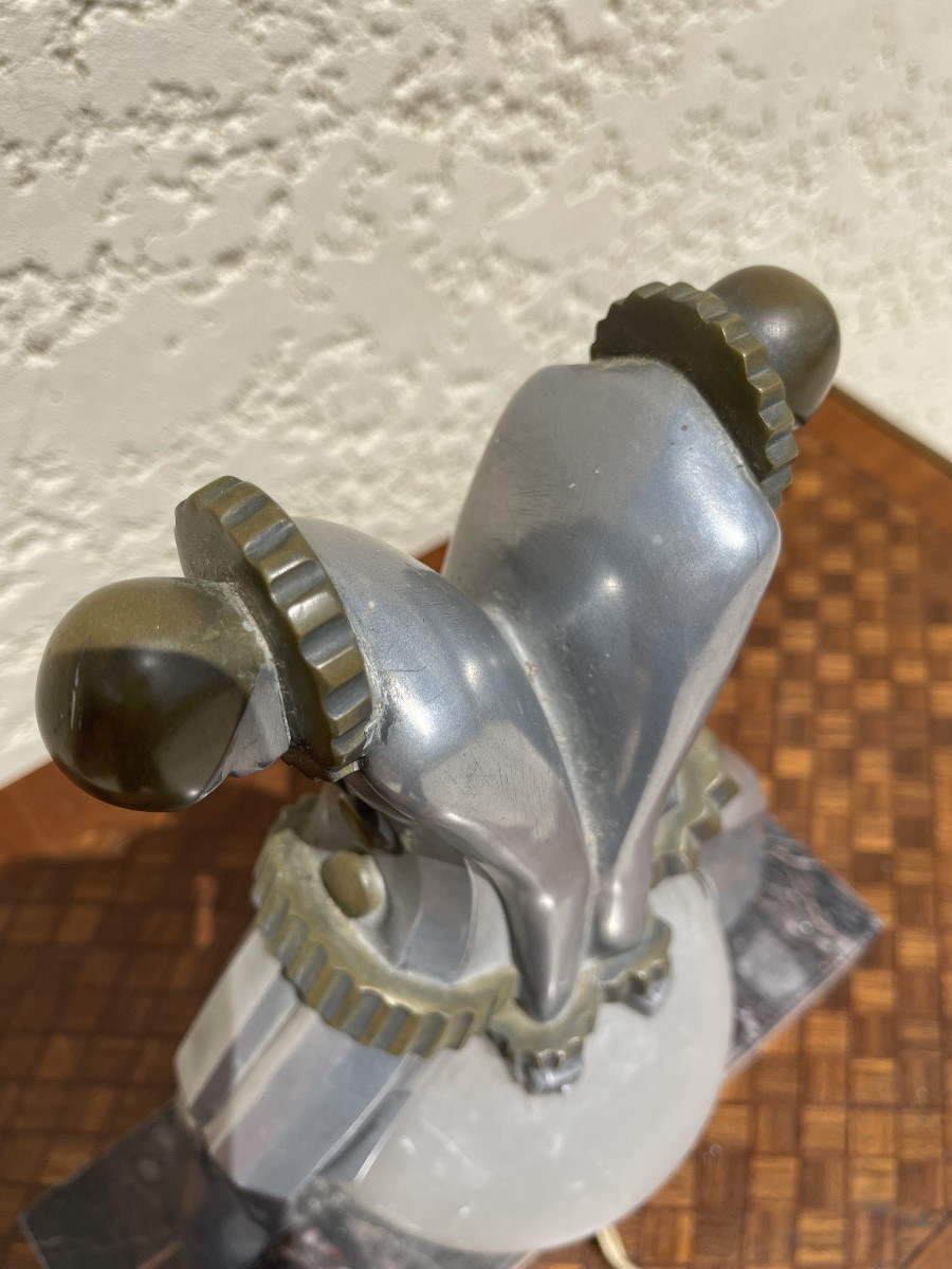 Pierrot And Pierrette Art Deco Lamp-photo-5